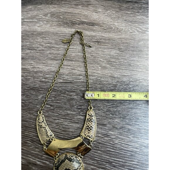 Vintage Mark By Avon Statement Necklace Snakeskin Boa Necklace Women’s Sz 20” - Picture 7 of 11